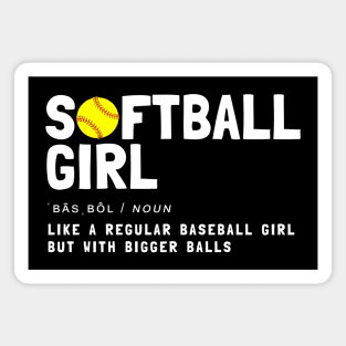 softball girl Magnet